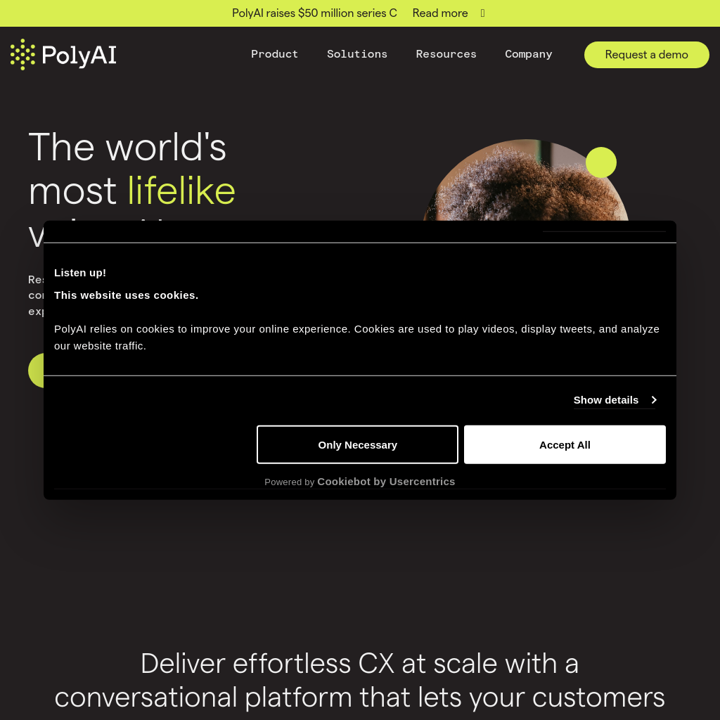 Poly AI - Home - PolyAI: The Most Lifelike Voice AI