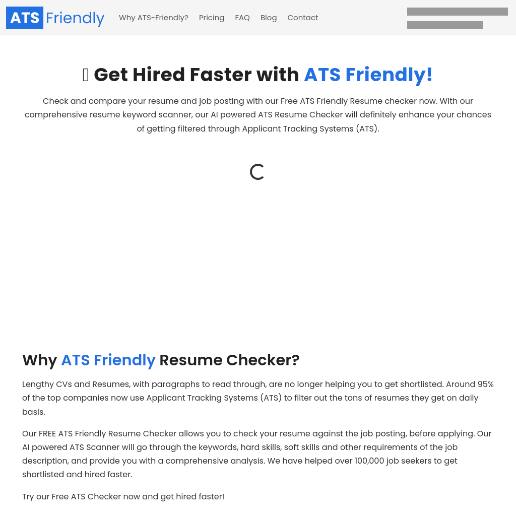 ATSFriendly Vérificateur de CV Compatible ATS Gratuit