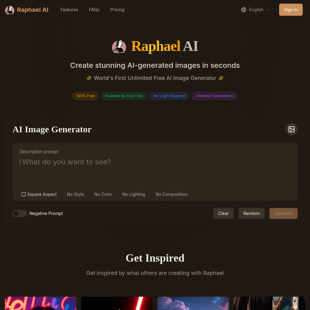 Raphael AI — Raphael AI: Générateur d'images… | AIToolly