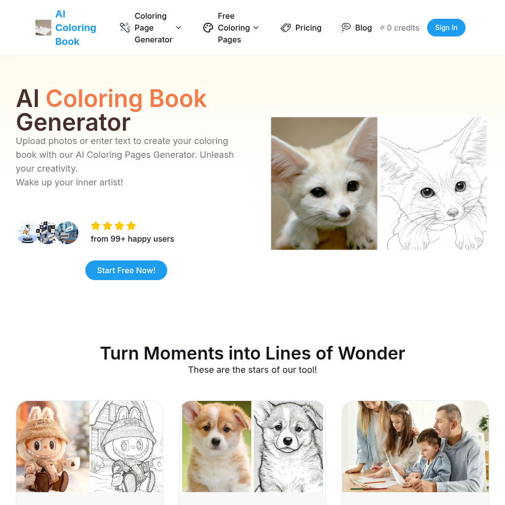 AI Coloring Book — AI Kleurenboek Generator | AIToolly