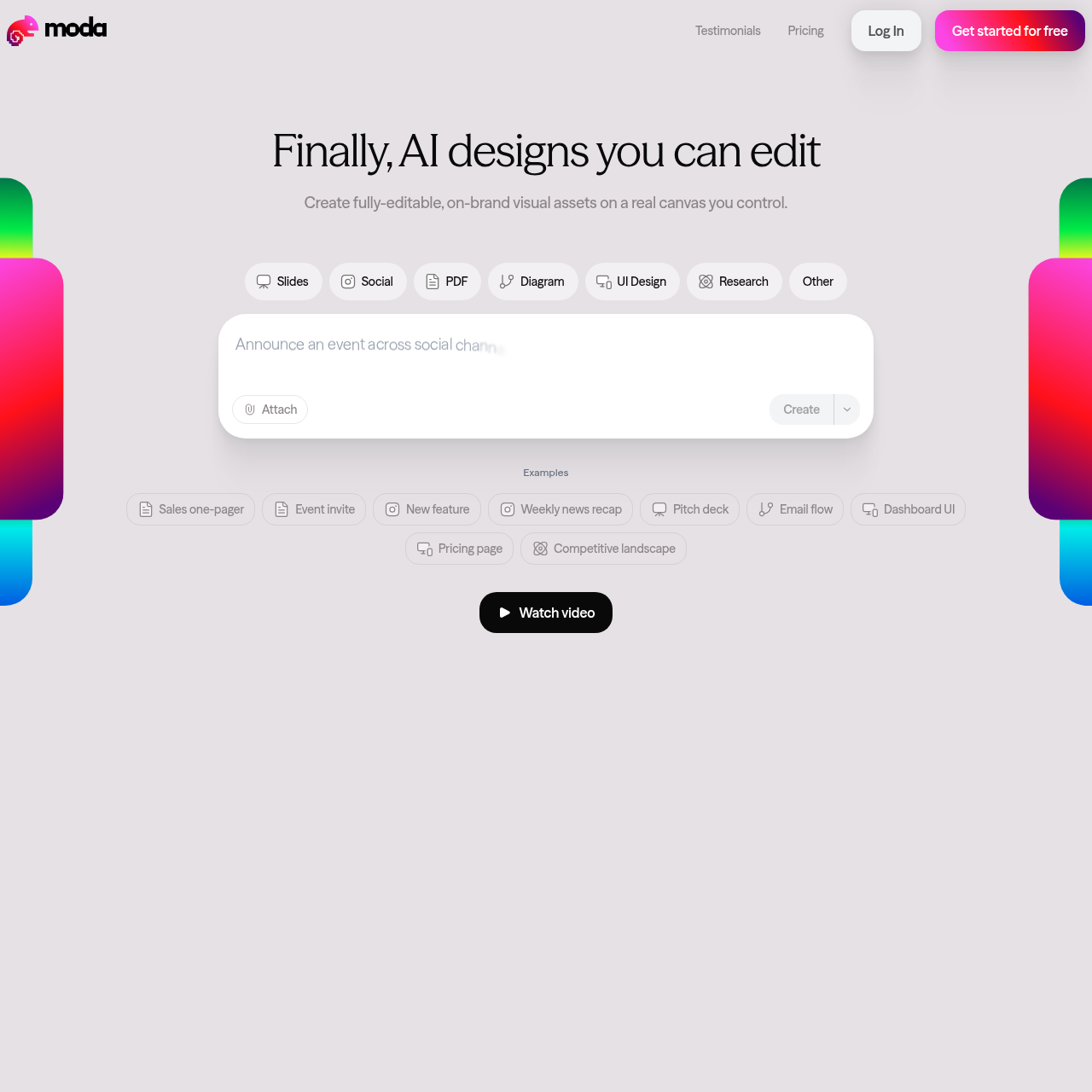 Moda - Moda: AI-Powered Editable Design Tool for Professional Visual ...