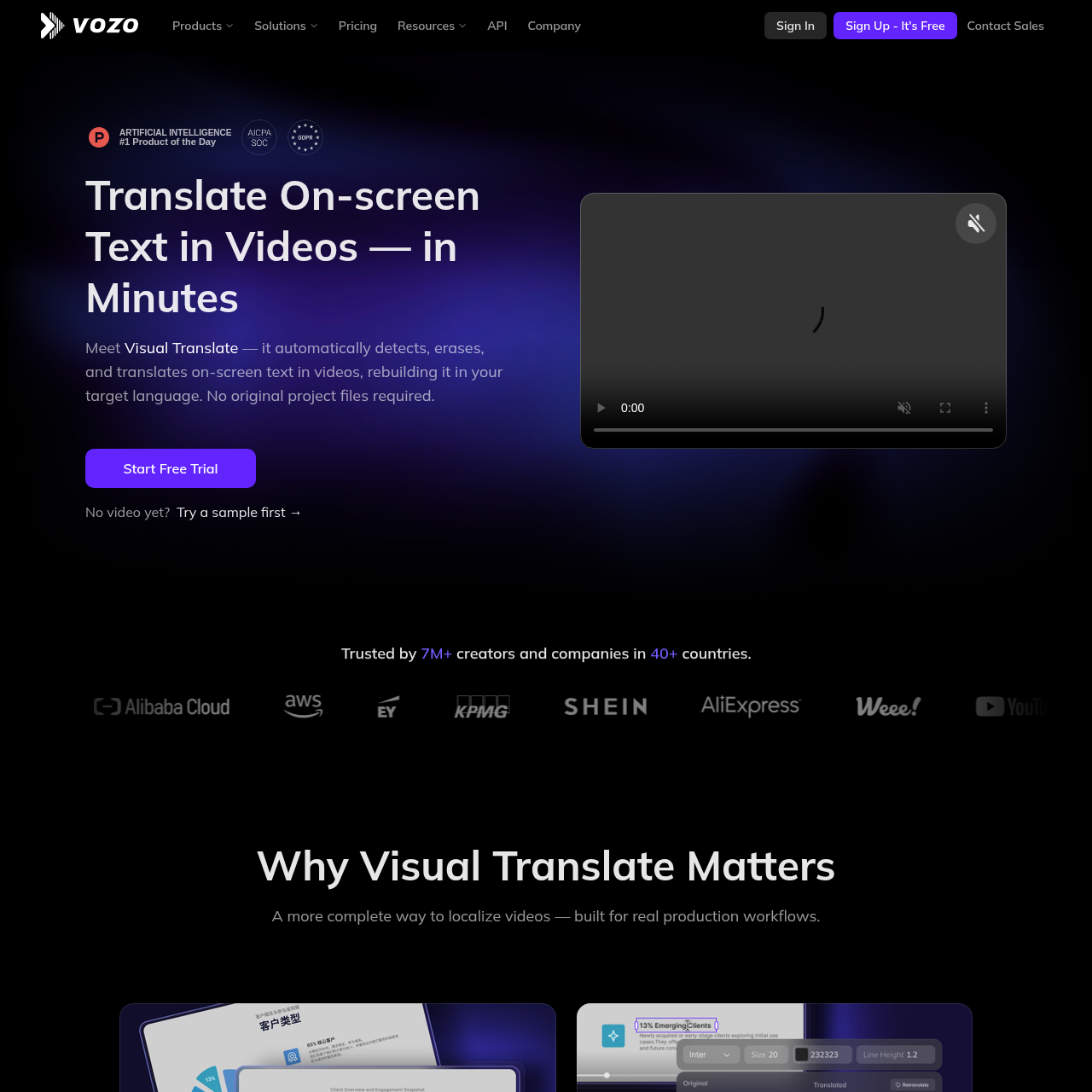 Visual Translate by Vozo - Vozo AI Visual Translate：動画内のテキストを数分で自動翻訳・再 ...