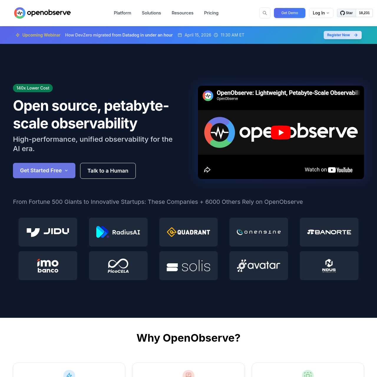OpenObserve — OpenObserve: High-Performance… | AIToolly