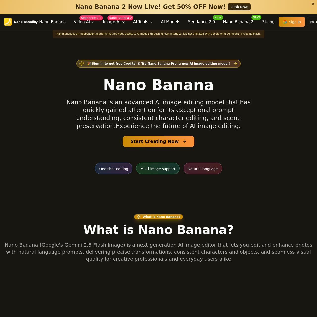 Nano Banana Free Online AI Image Editor — Nano… | AIToolly