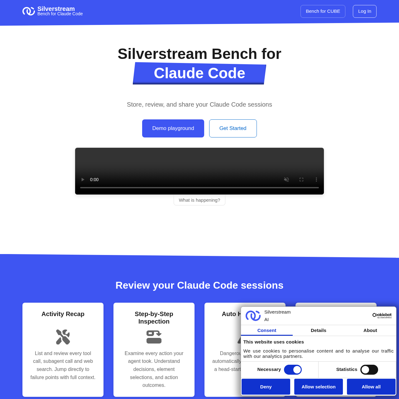 Bench for Claude Code - Silverstream Bench for Claude Code：存储、审查与共享您的 ...