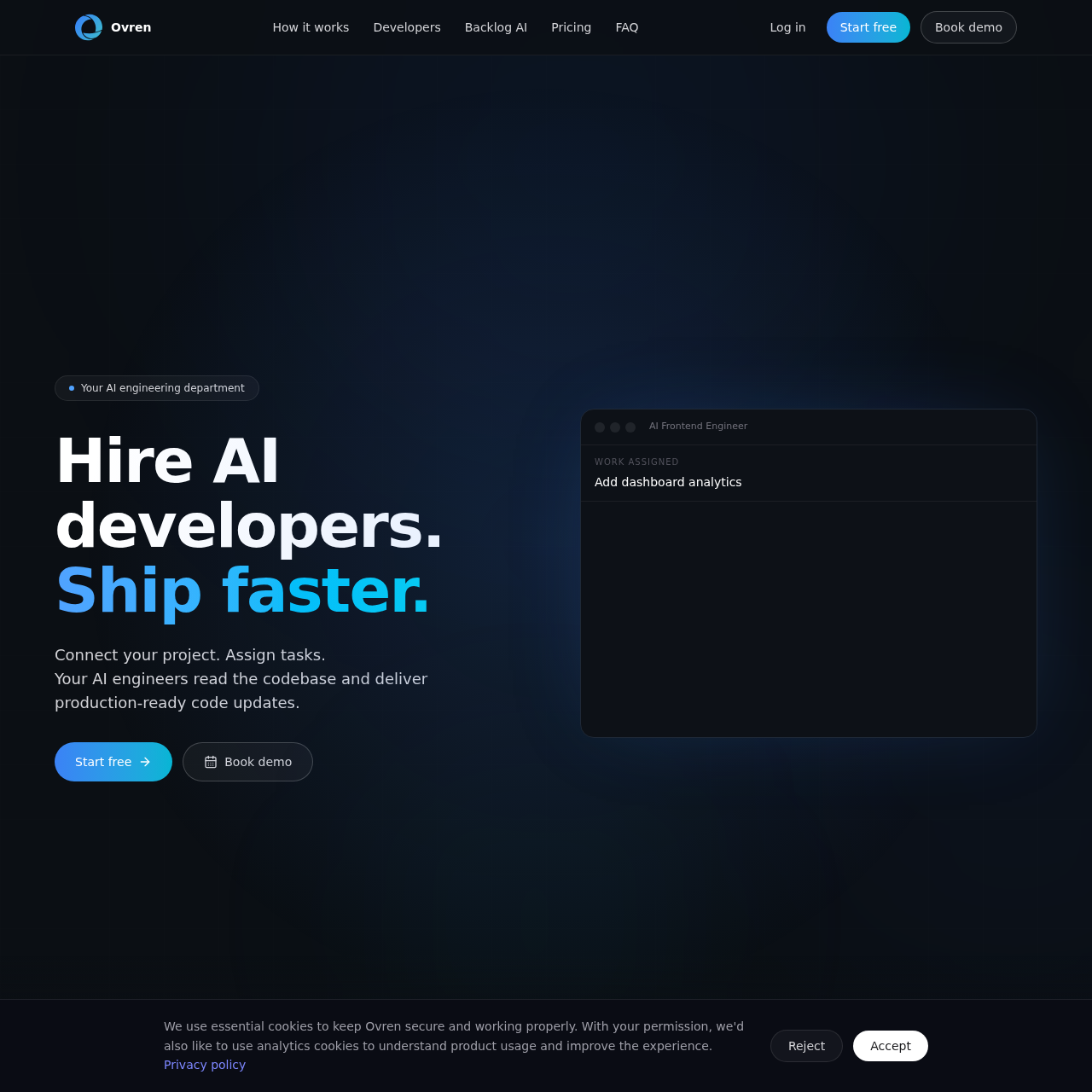 Ovren - Ovren: Your AI Engineering Department for Frontend and Backend ...