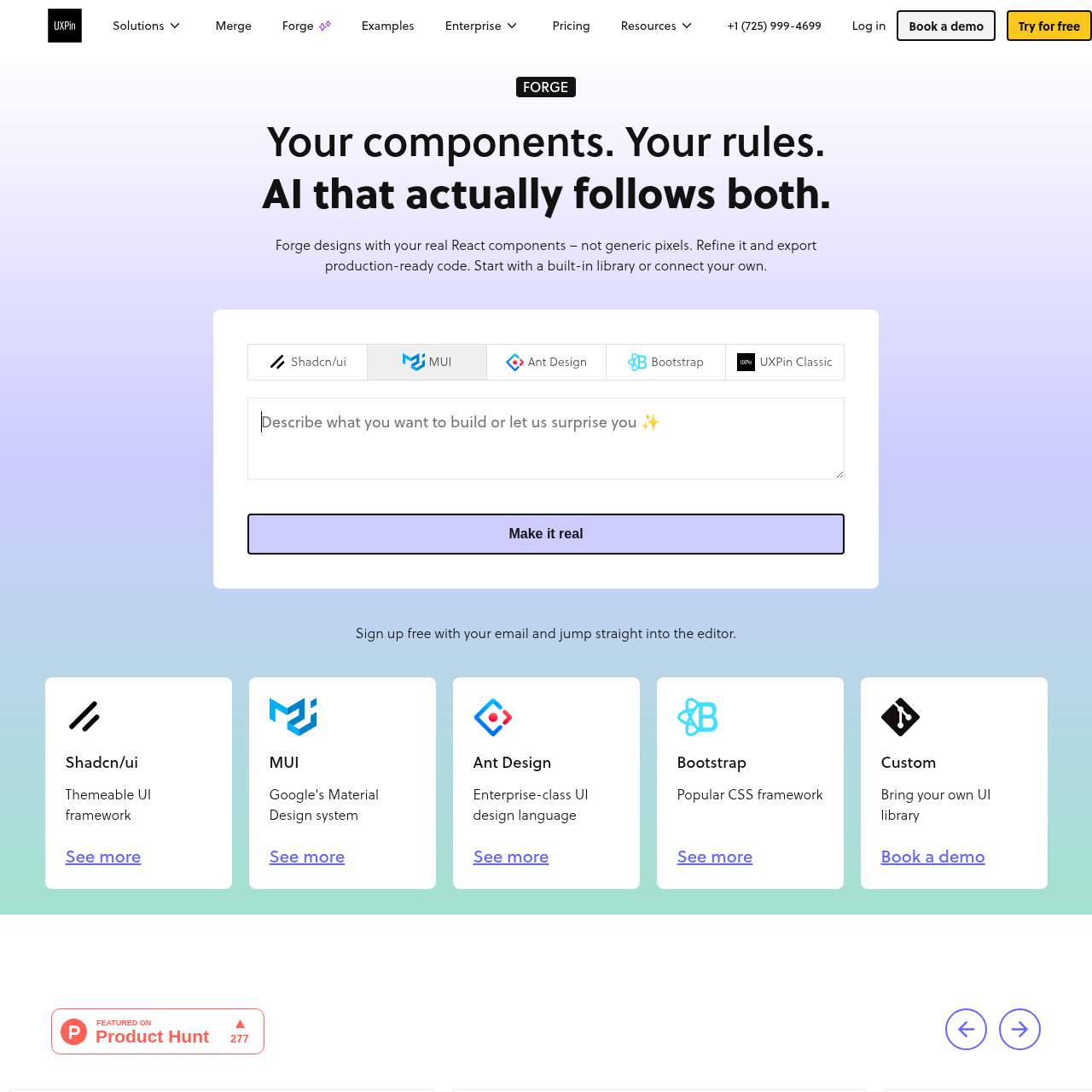 UXPin Forge - UXPin Forge: Generate Production-Ready UI with Real React ...