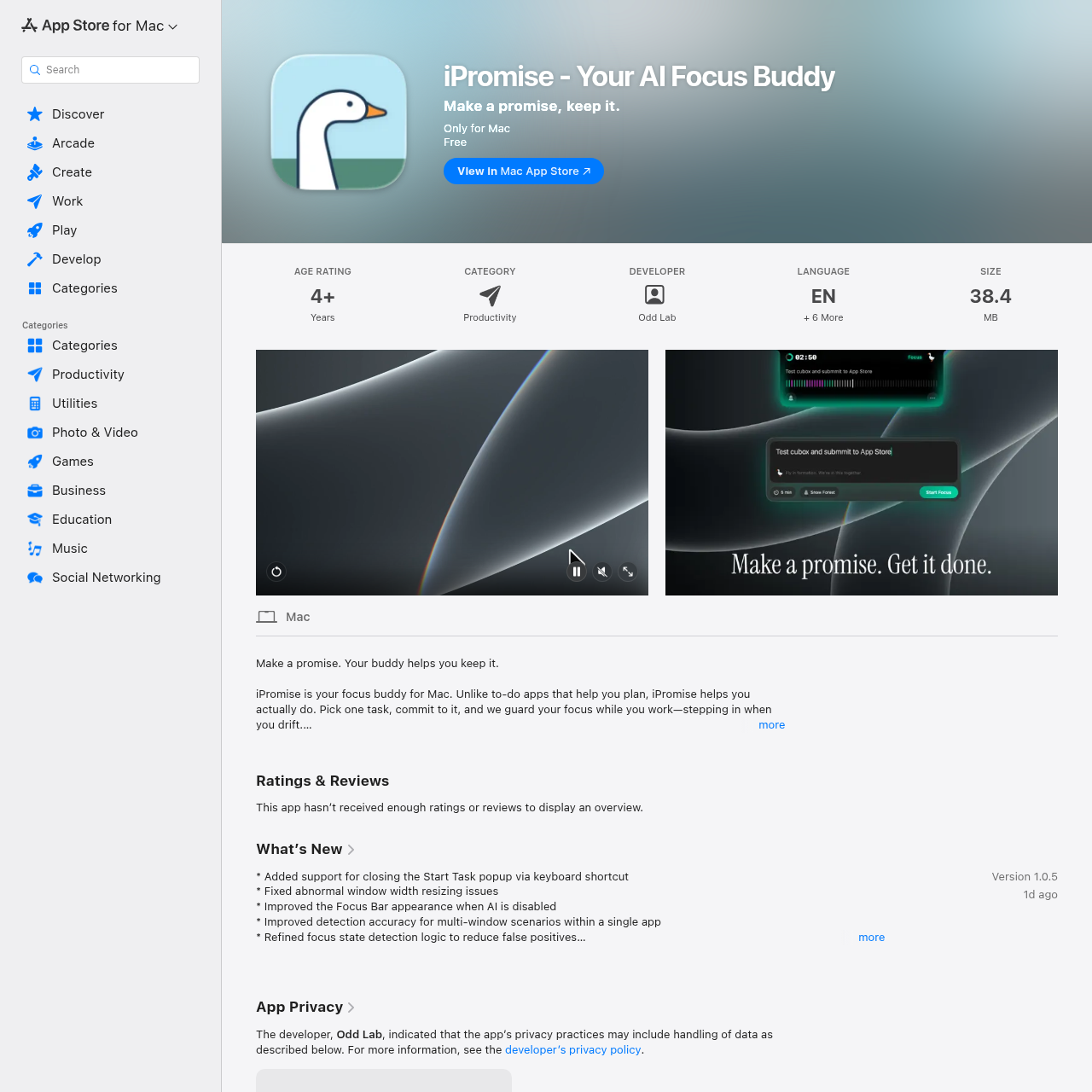 iPromise — iPromise - Your AI Focus Buddy |… | AIToolly