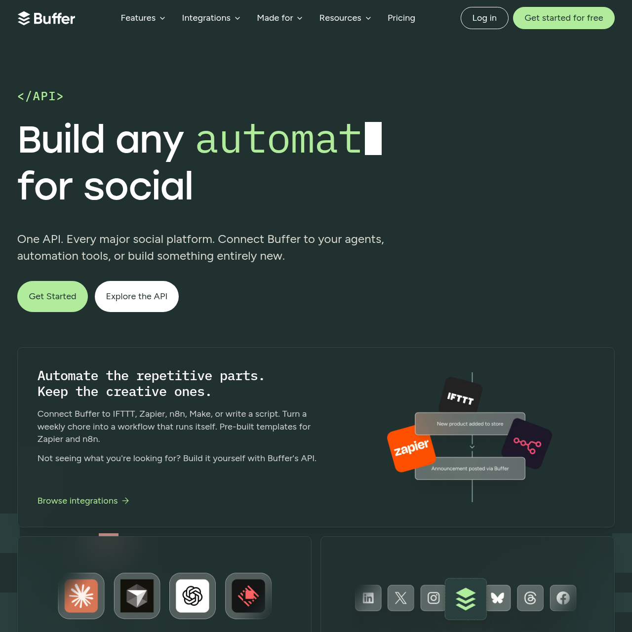 Buffer API - 버퍼(Buffer) API: 11개 소셜 플랫폼 자동화를 위한 통합 솔루션