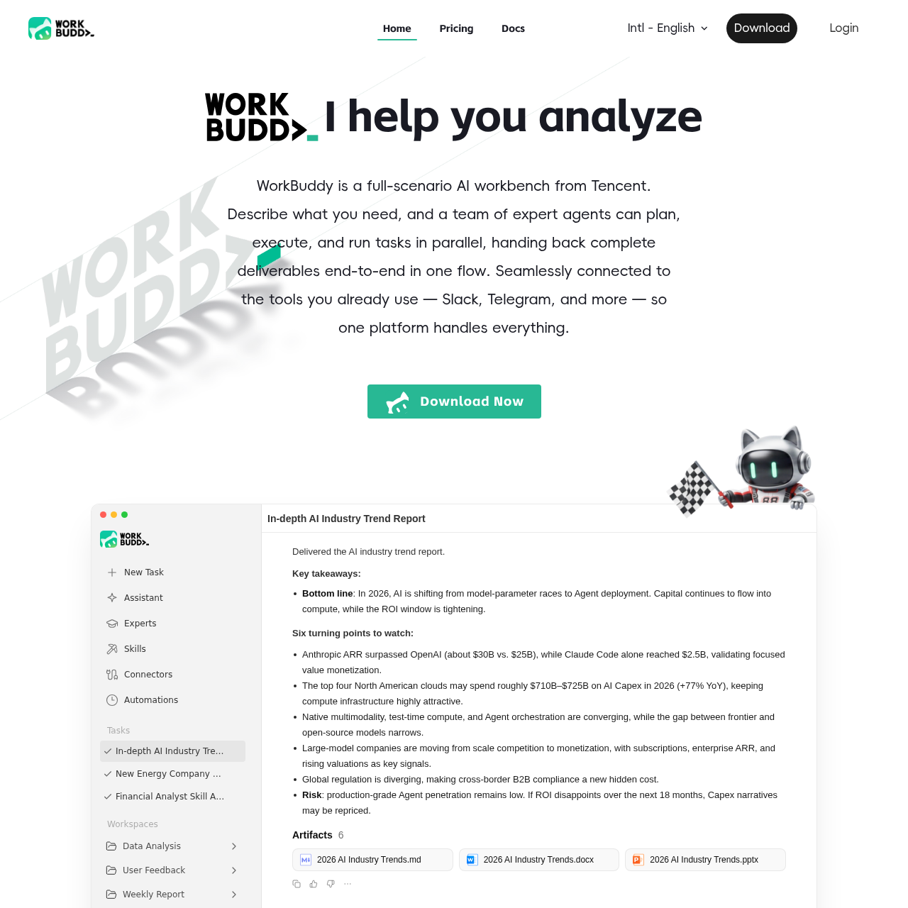WorkBuddy — WorkBuddy: Tencent's AI Workbench… | AIToolly
